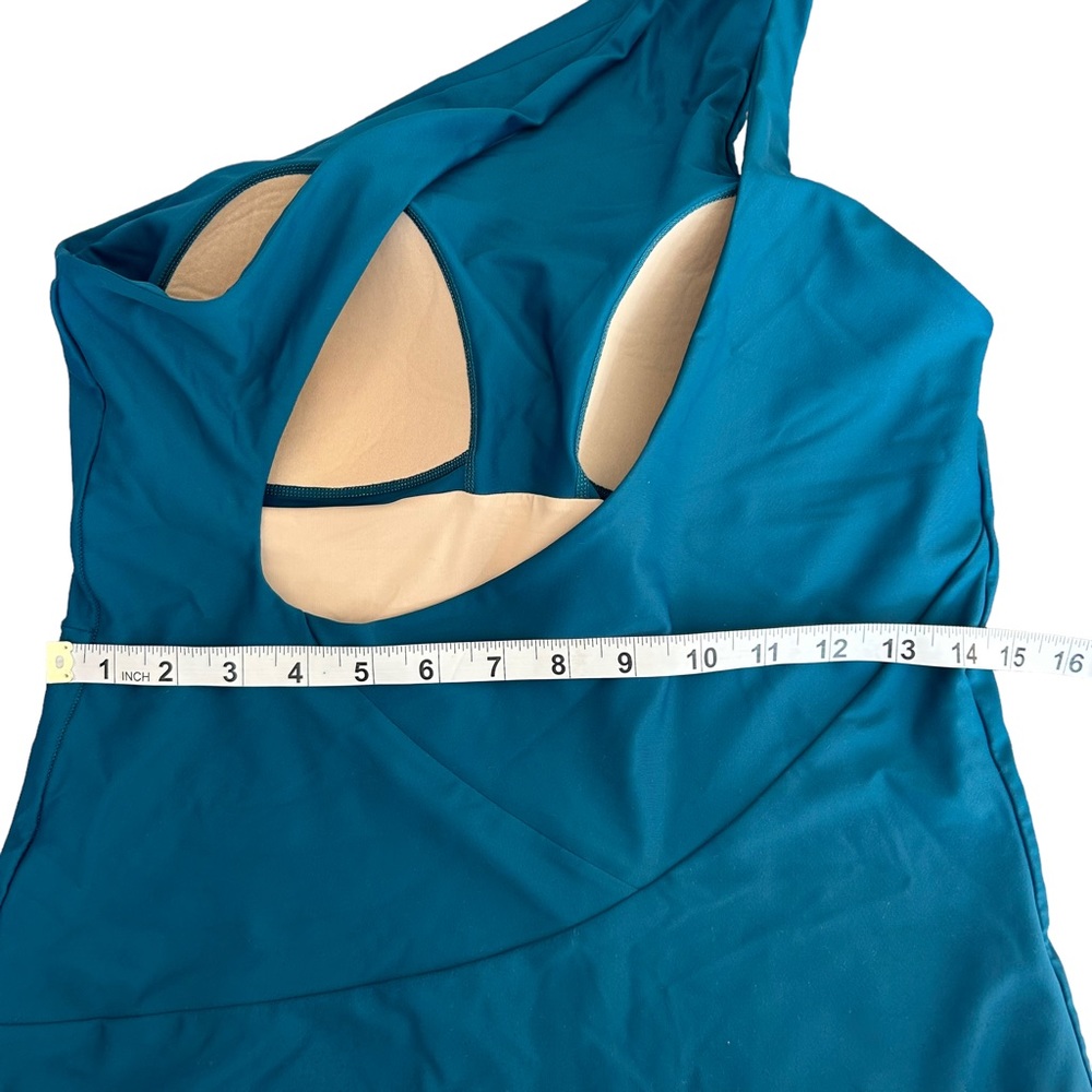 summersalt One-Shoulder One-Piece Swimsuit in Teal - Picture 11 of 14
